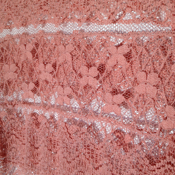 Forever 21 Peach Sheer Lace Top - Picture 6 of 8